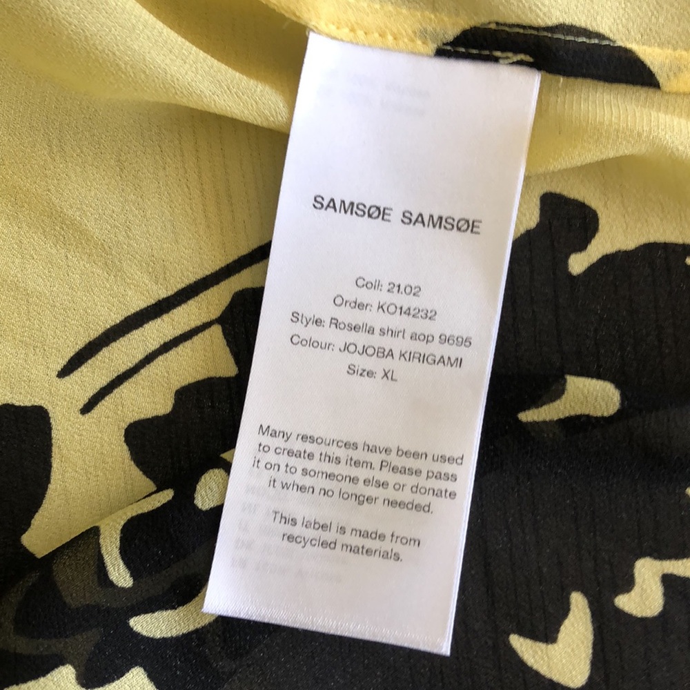 SAMSOE SAMSOE Silk Rosella shirt aop Size XL - Picture 9 of 10